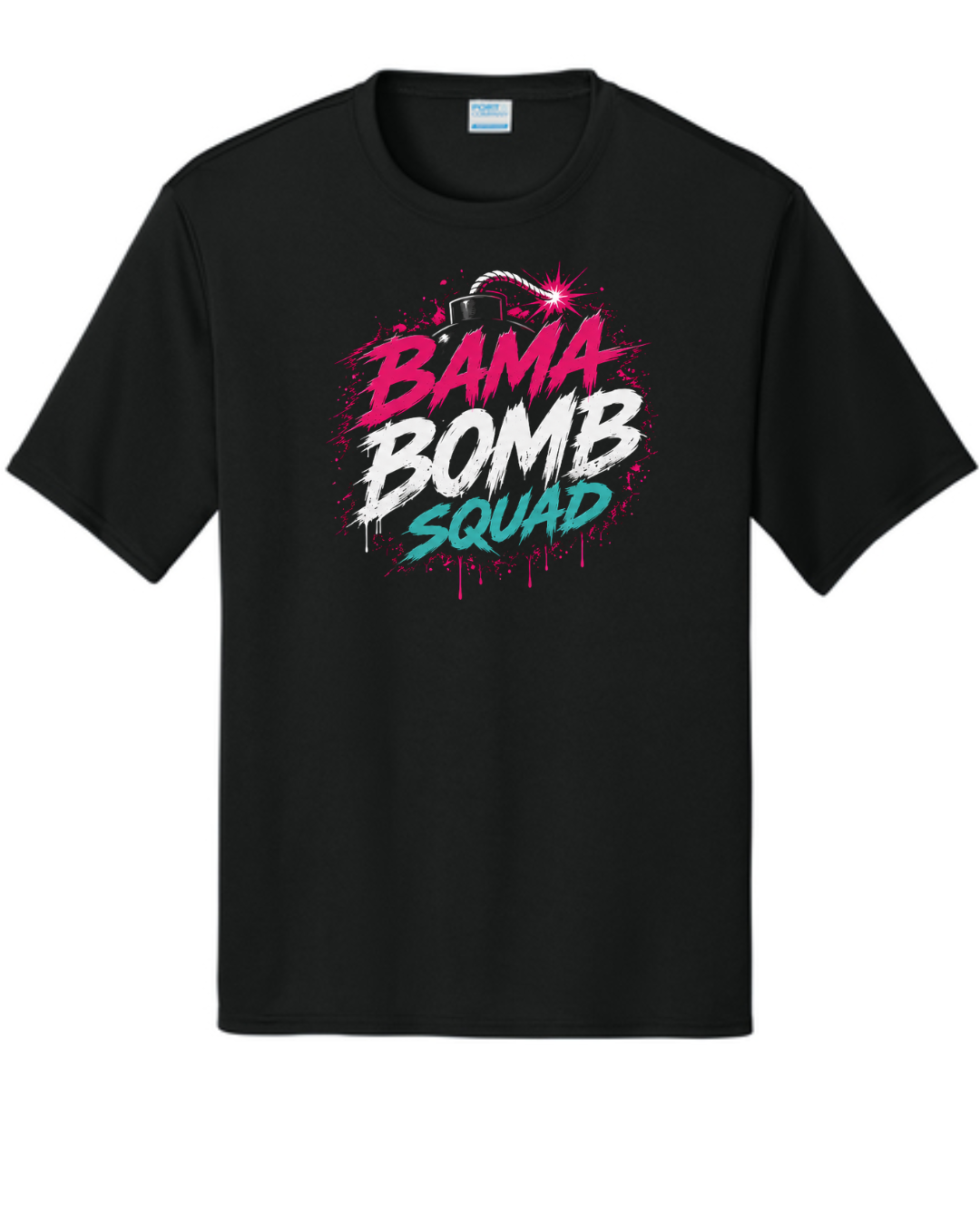 Bama Bomb Squad Drippy Shirt (Black and Pink)
