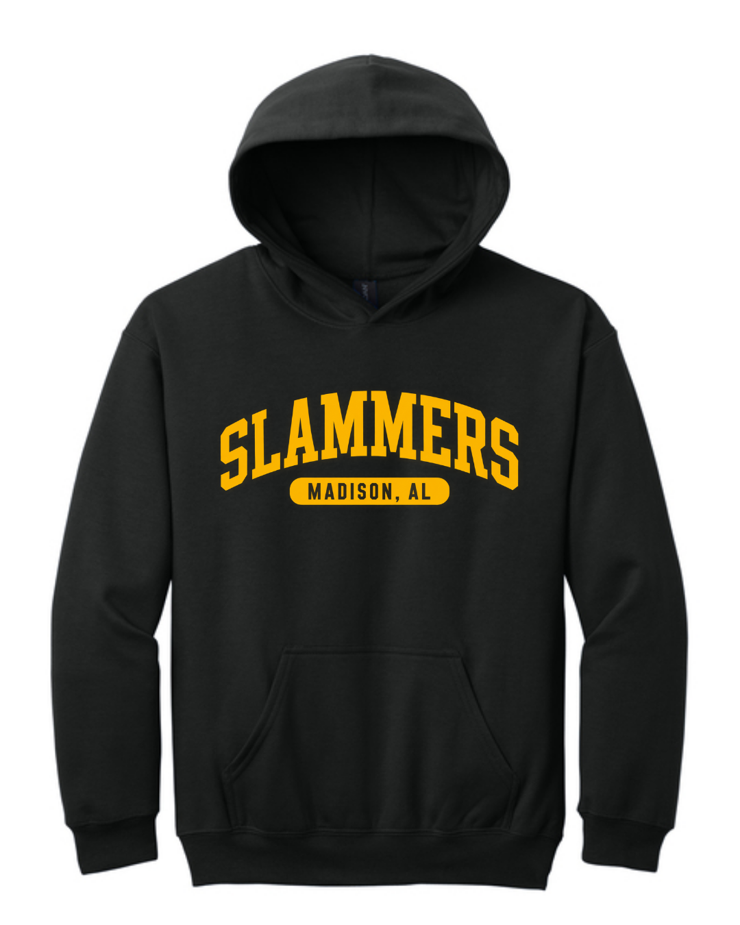 Slammers Madison, AL Hoodies (Gold Black and White)
