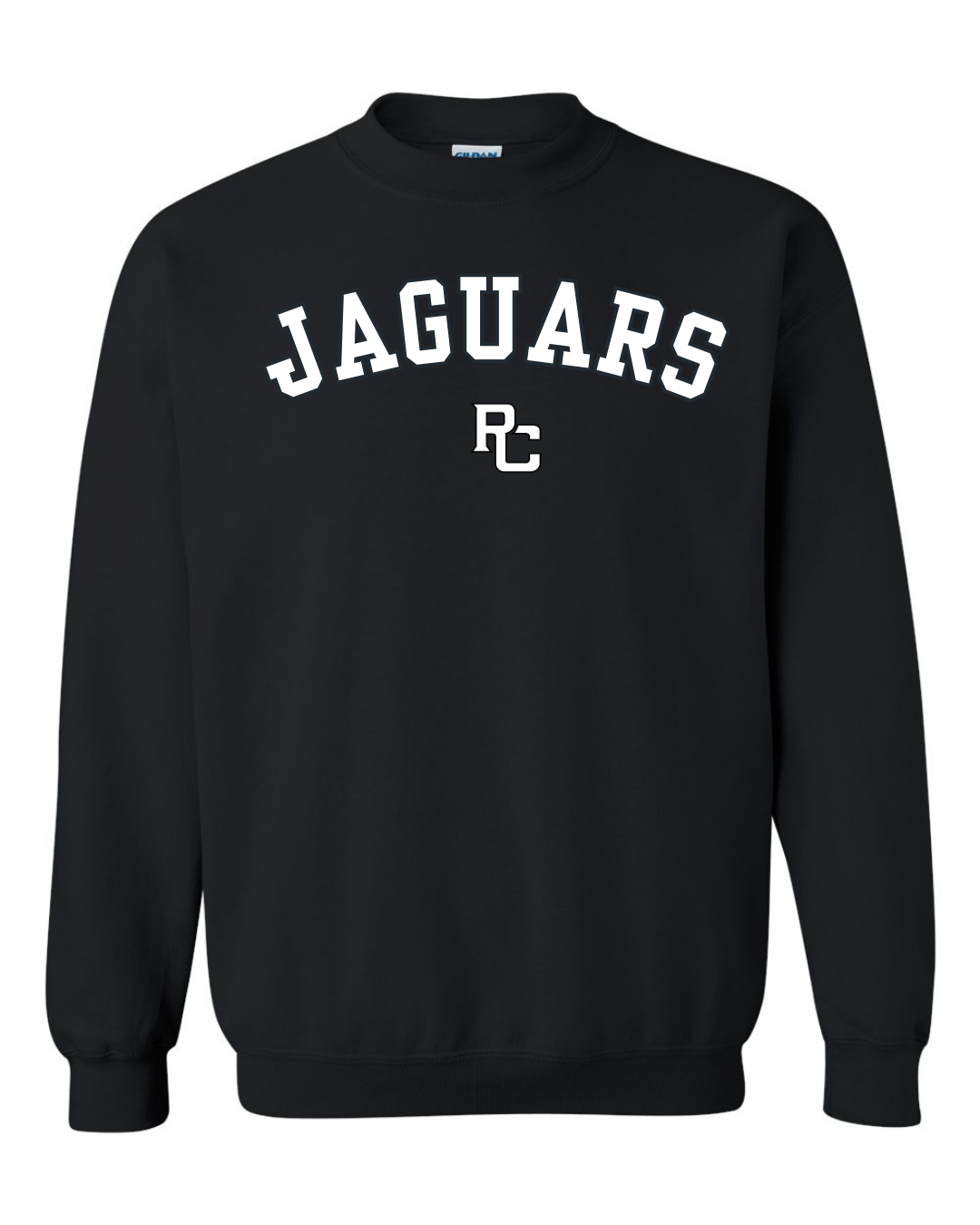 Curved Block Jaguars Crewneck (Multiple Colors)