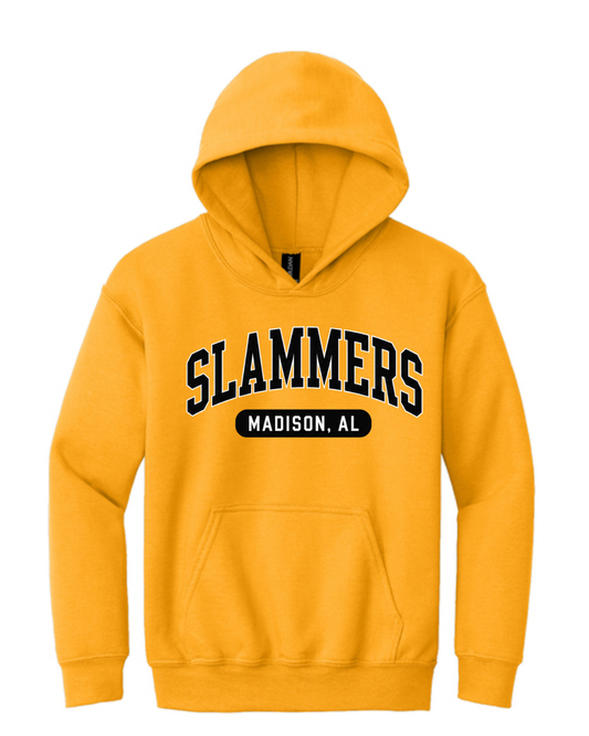 Slammers Madison, AL Hoodies (Gold Black and White)