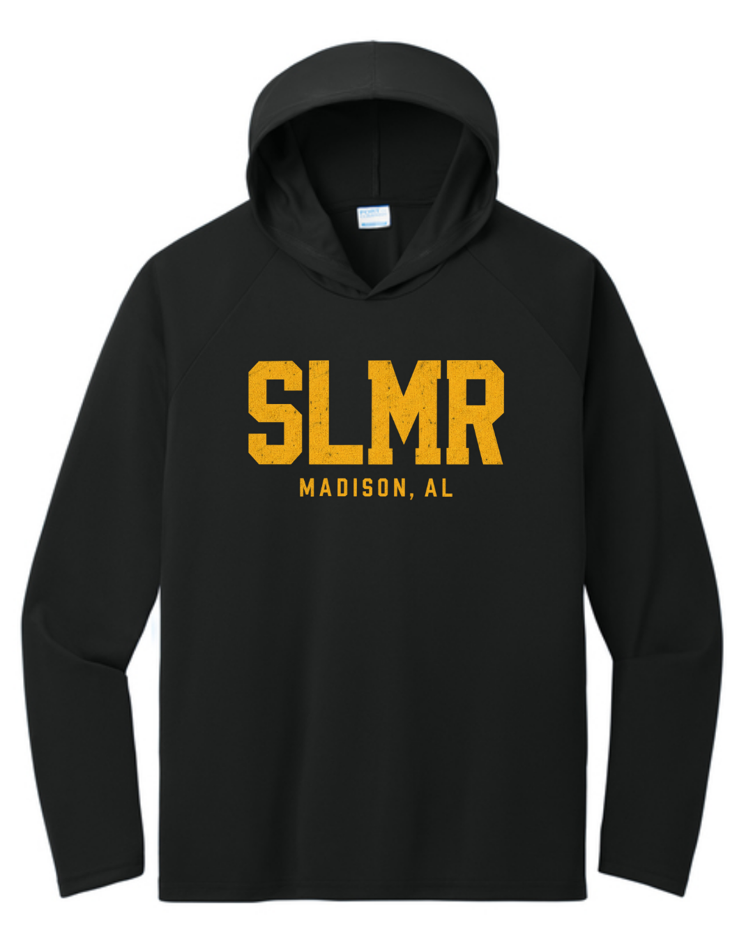SLMR Poly Shirts Long Sleeve Poly Hooded and Not Hooded (Black and White)