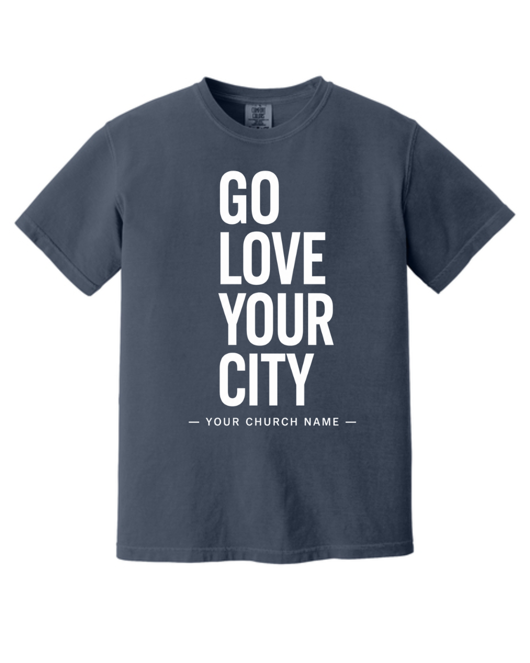 Church Sample 1566 Comfort Color - Navy