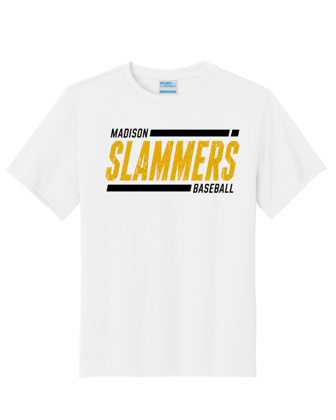 Slammers Baseball Shirt (Gold Black and White)