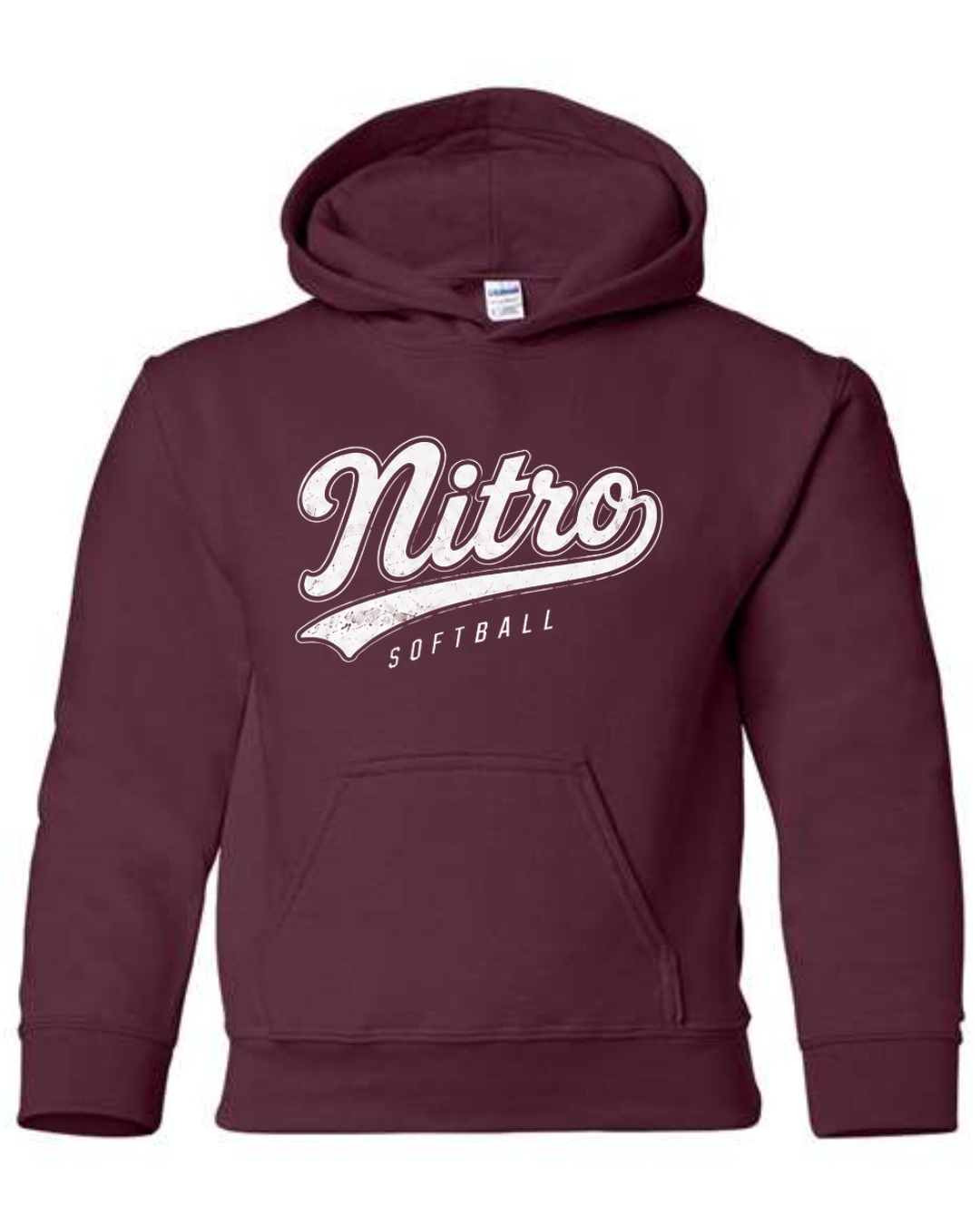Nitro Softball Script Tail Hoodie Multiple Colors