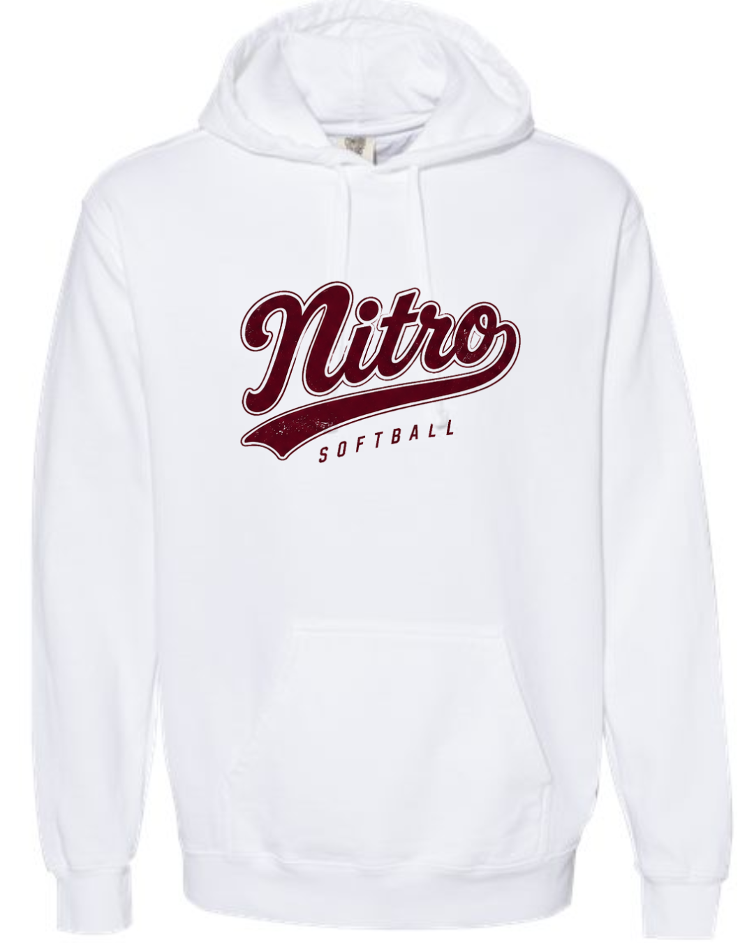 Nitro Softball Script Tail Hoodie Multiple Colors