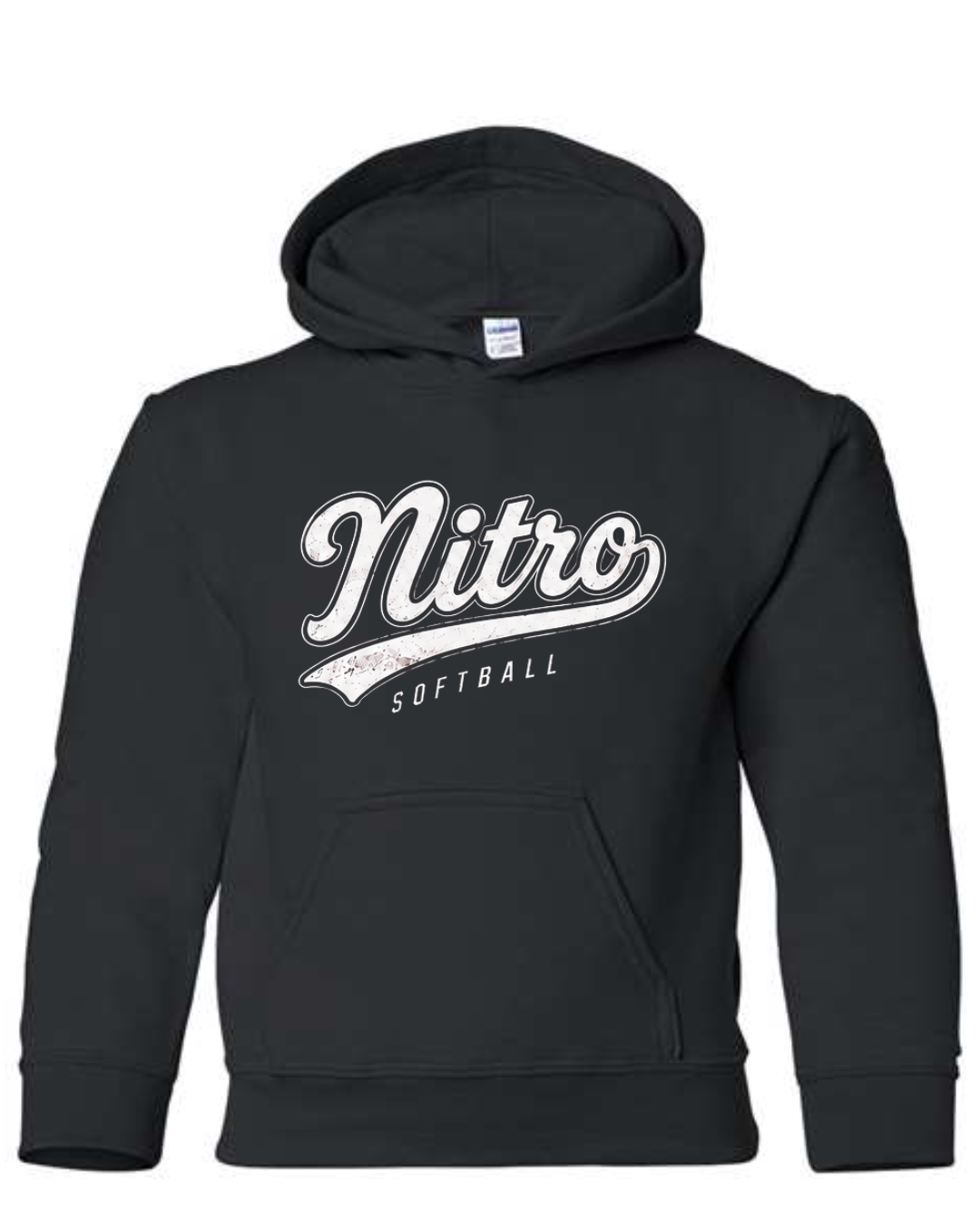 Nitro Softball Script Tail Hoodie Multiple Colors