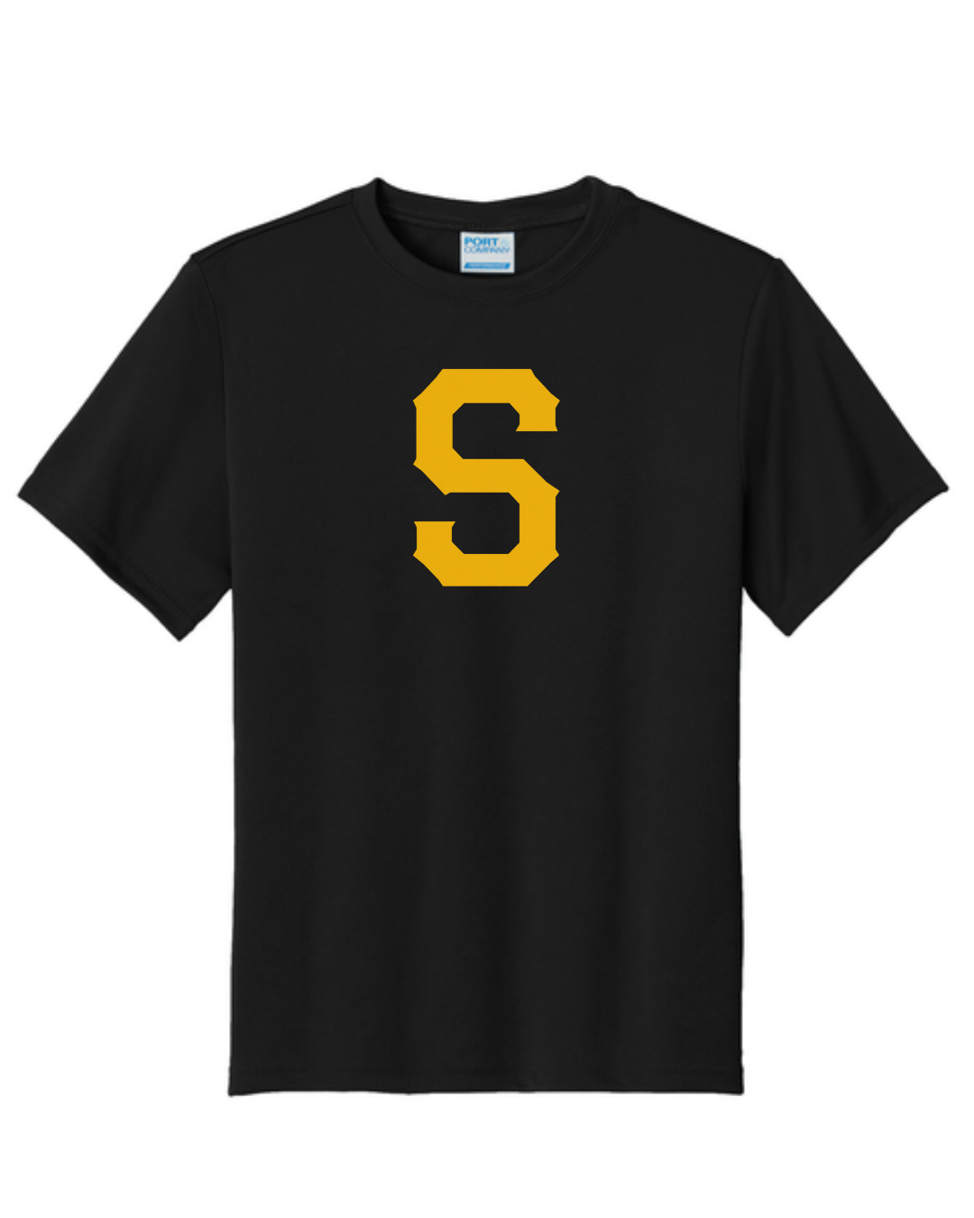 Slammers Baseball S Shirt (Gold Black and White)