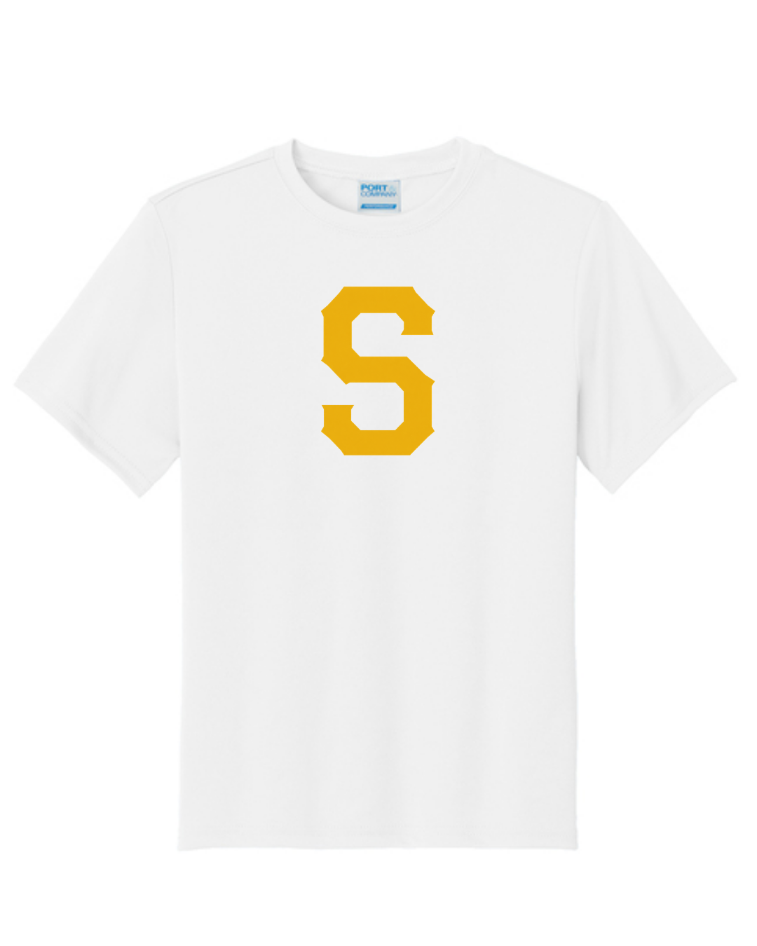 Slammers Baseball S Shirt (Gold Black and White)