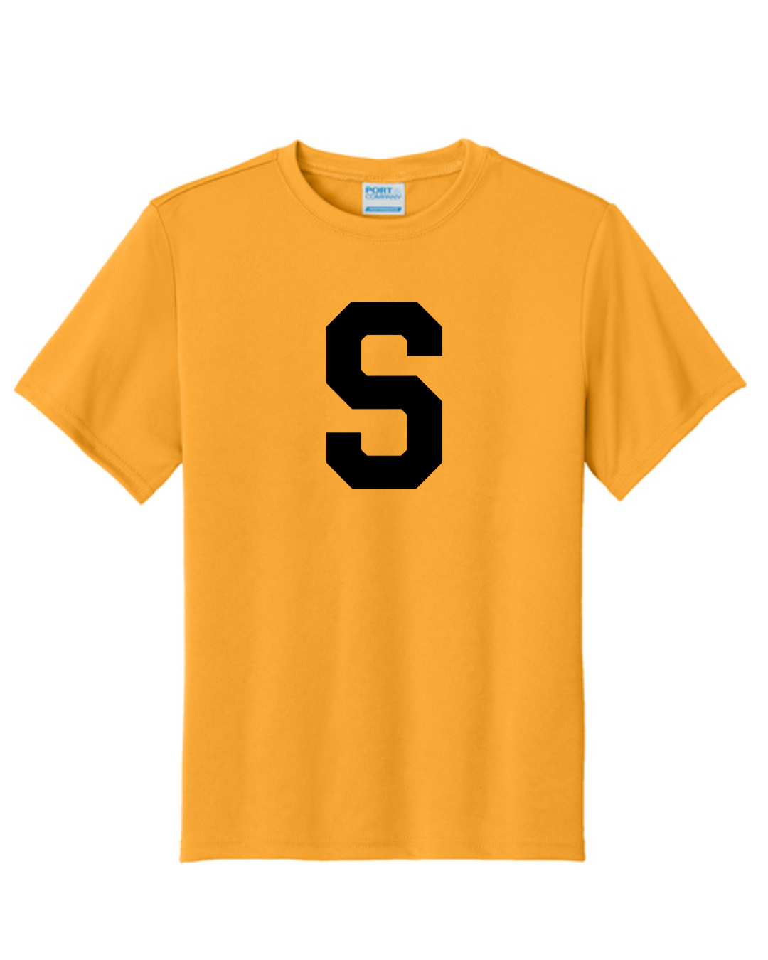 Slammers Baseball S Shirt (Gold Black and White)