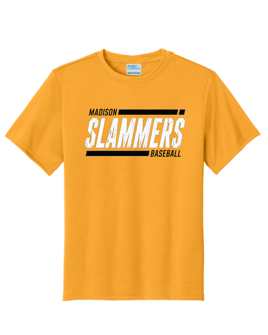 Slammers Baseball Shirt (Gold Black and White)