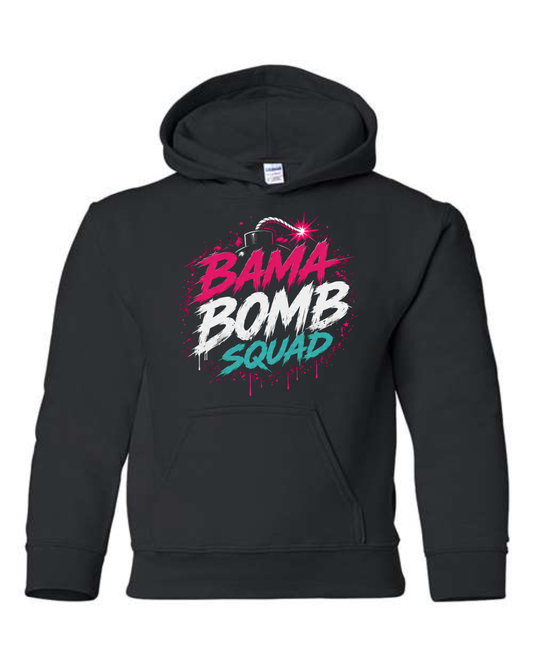 Bama Bomb Squad Drippy Hoodie (Black and Pink)