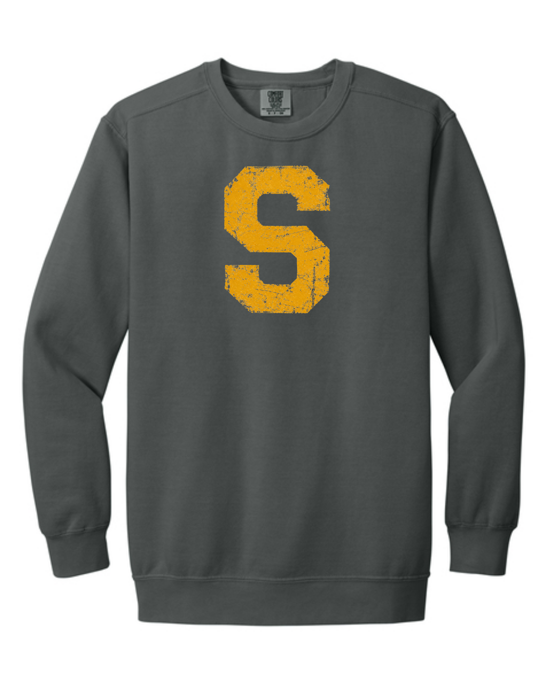 Comfort Colors 1566 Sweatshirt (Pepper and White)