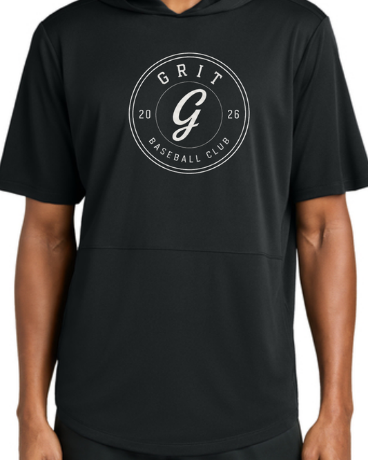 Circle G - Hooded Poly Shirts (Black/White Short and Long Sleeve)