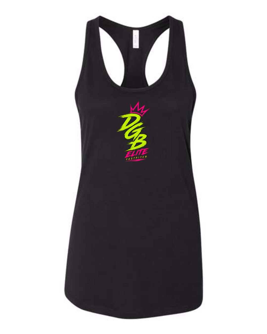 OGB Elite Fastpitch Bella Canvas Racerback Jersey Tanks (Black and White / Multiple Designs)