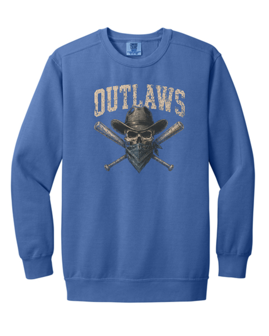 Outlaws Comfort Colors Sweatshirts (Multiple Designs and Colors)