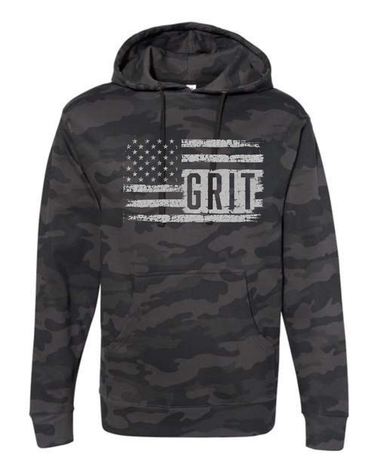 Grit Flag - Hoodies (Black, Ash, Black Camo)