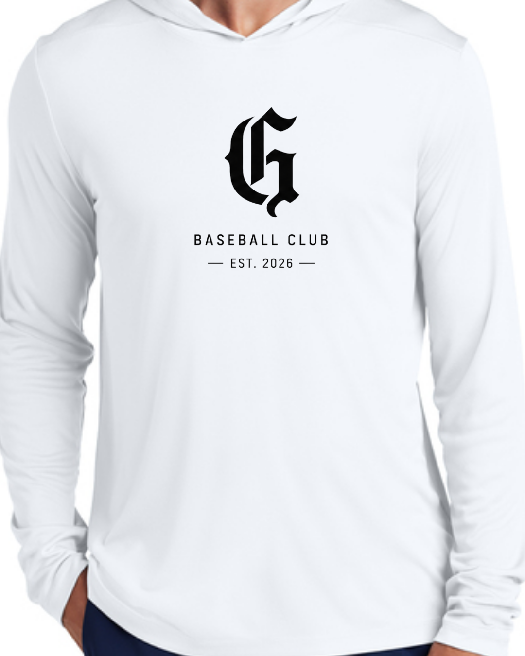 The Real EST Hooded Poly Shirts (Black and White Long Sleeve and Short Sleeve)