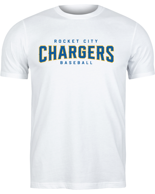 2026 Fall Collection - Chargers Boxed Shirt - (White and Navy)