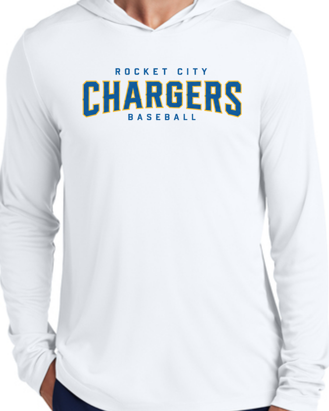2026 Fall Collection - Chargers Poly Hooded Shirts (Navy and White)