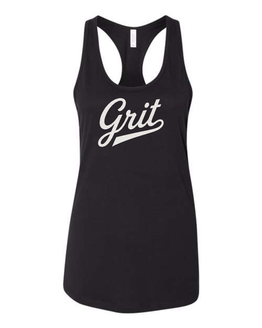 Grit Bella Canvas Jersey Racerback Tank Collection (Black and White)