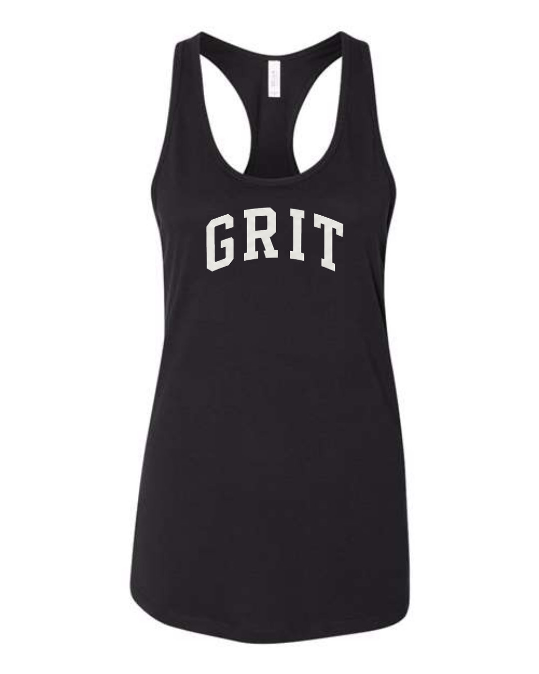 Grit Bella Canvas Jersey Racerback Tank Collection (Black and White)