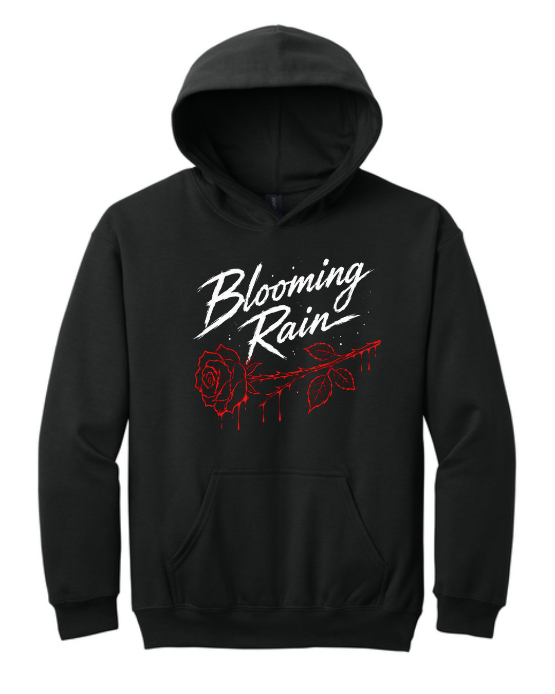 Blooming Rain Dripping Rose Hoodie