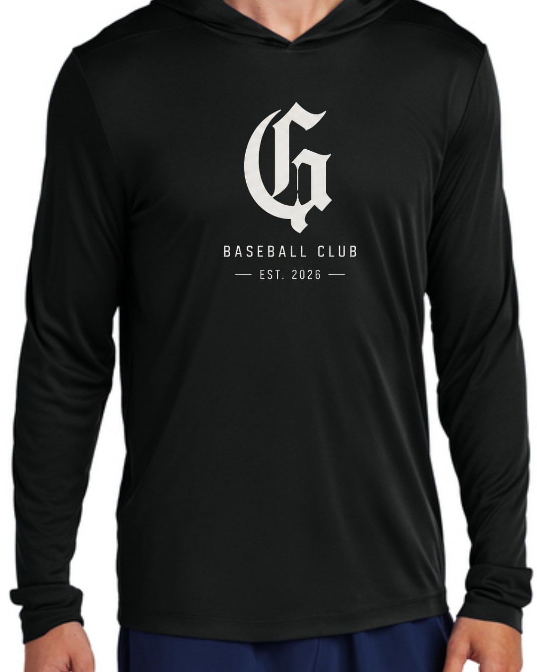 The Real EST Hooded Poly Shirts (Black and White Long Sleeve and Short Sleeve)