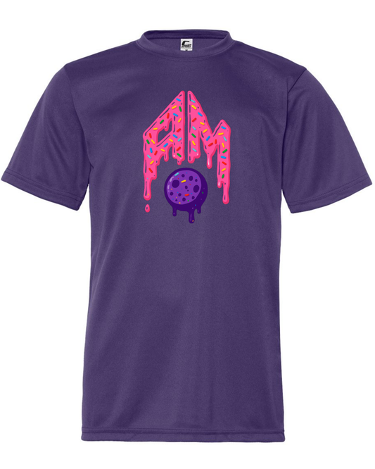 AM Pink Drippy Black and Purple