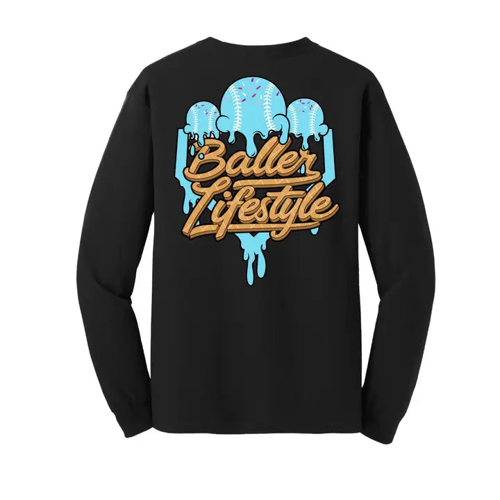Click to See All - Youth Baller Lifestyle Long Sleeve - Multiple Colors
