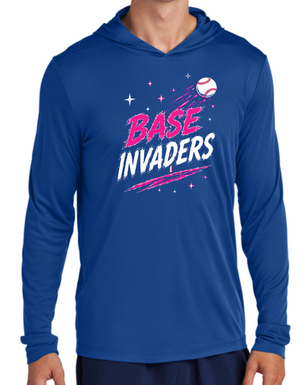 Base Invaders Multiple Colors and Designs UV Long Sleeve Poly Shirt
