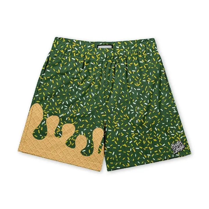 Click to See All - Youth Baseball Sprinkle Ice Cream Shorts - Multiple Colors