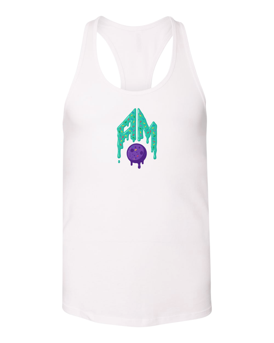 Bella+Canvas Raceback Tank Alabama Moonshots AM Green Drippy Multiple Colors