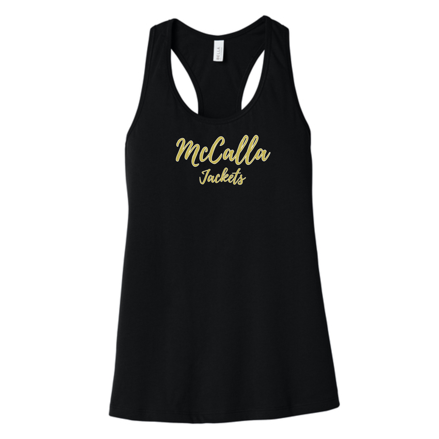 Bella Canvas Racerback Tank Natural and Black