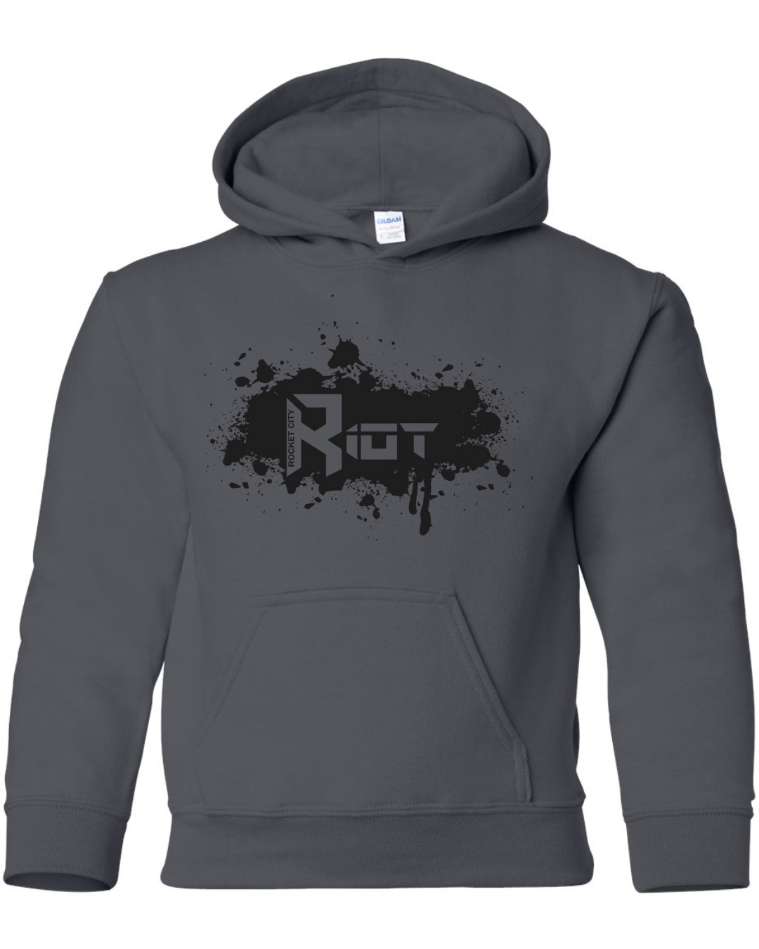 Black Riot Splash Hoodie Gray and Light Gray