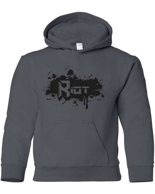 Black Riot Splash Hoodie Gray and Light Gray