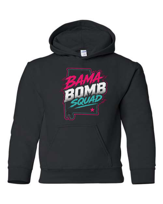 Bomb State Hoodie Black and Pink