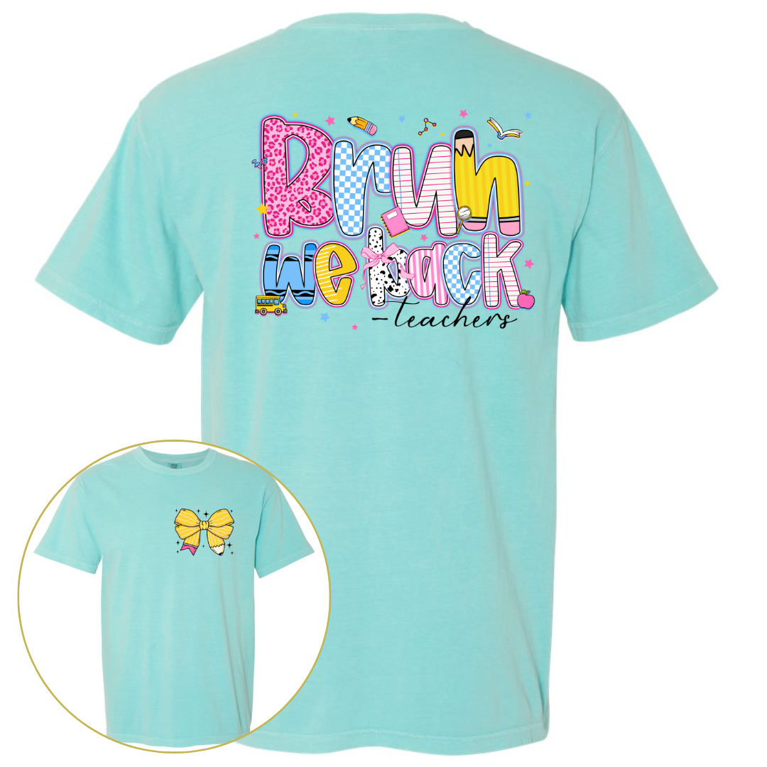Bruh We Back Front and Back - Comfort Colors Bruh We Back Front and Back