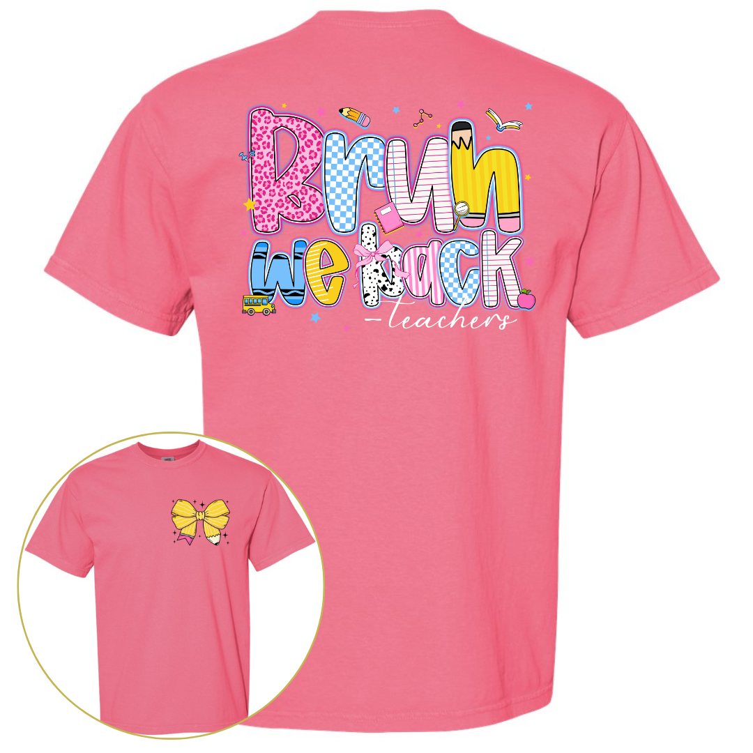Bruh We Back Front and Back - Comfort Colors Bruh We Back Front and Back
