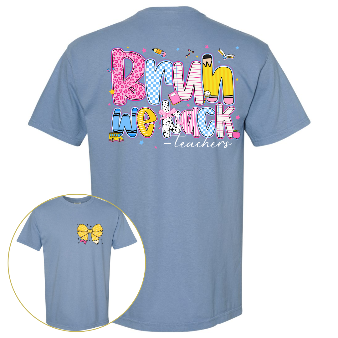Bruh We Back Front and Back - Comfort Colors Bruh We Back Front and Back