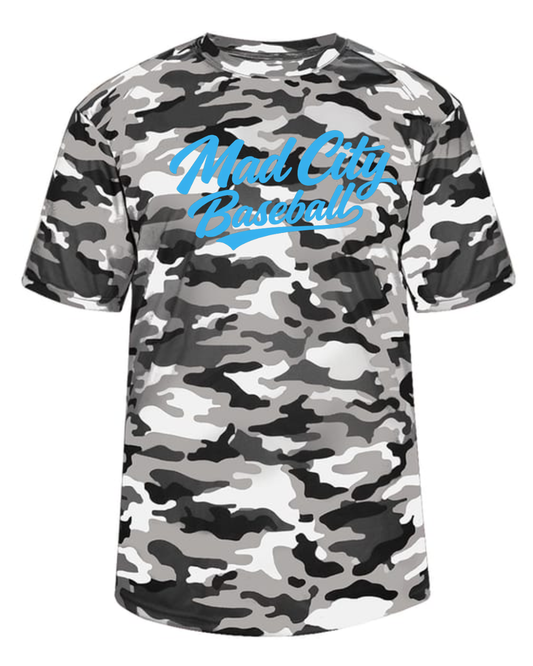 *New for 2026* Columbia Mad City Baseball Script White Camo Shirt