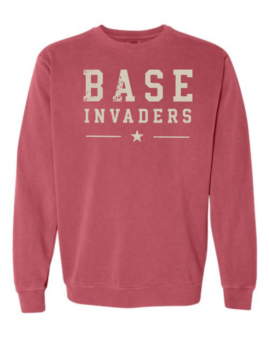 Base Invaders Comfort Colors Crewneck Multiple Designs and Colors