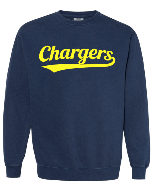 *New for 2026* Comfort Colors True Navy Script Sweatshirt
