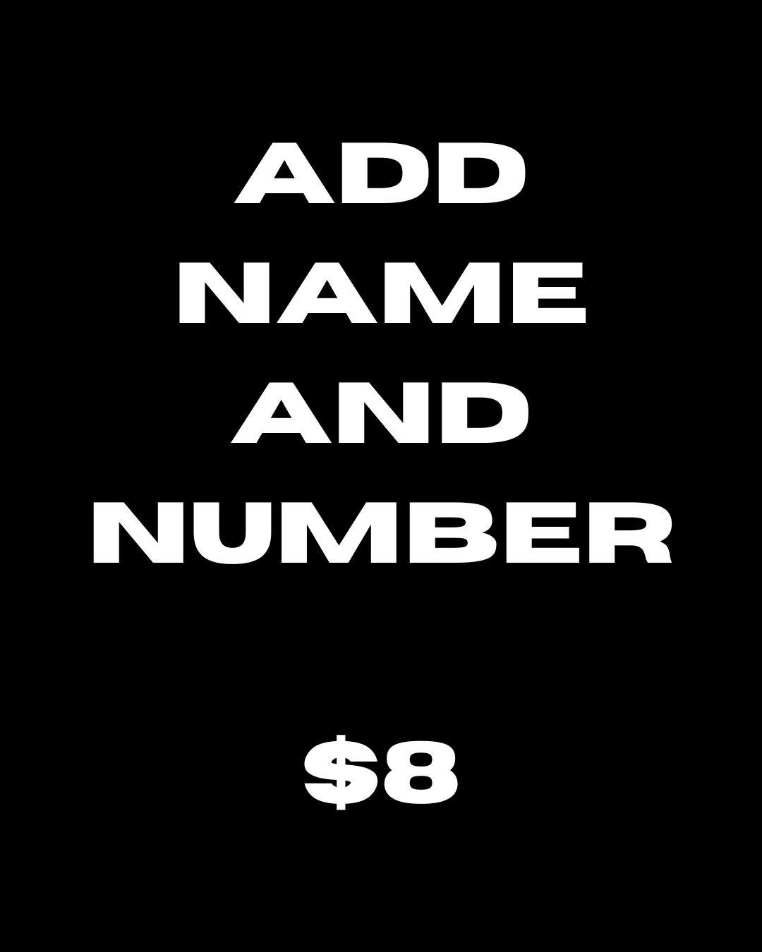 Add Name and Number