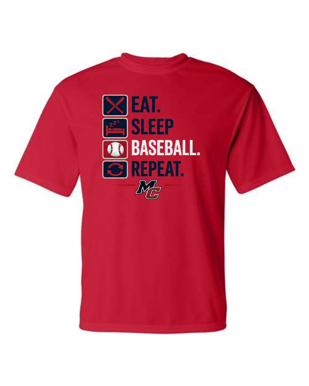 Eat. Sleep. Baseball. Repeat. Collection (T-Shirt, Hoodies, Long Sleeve Poly, Etc.)