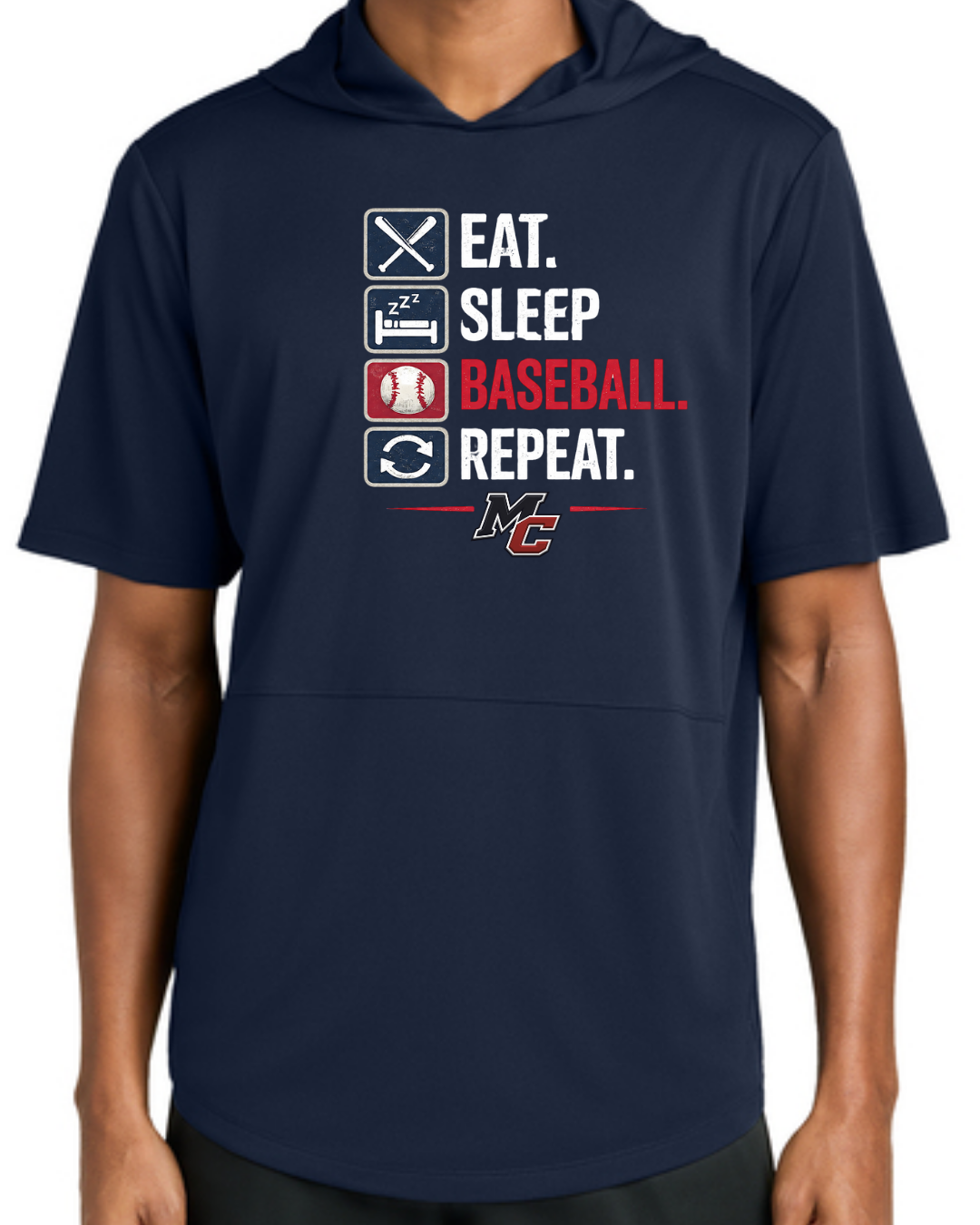 Eat. Sleep. Baseball. Repeat. Collection (T-Shirt, Hoodies, Long Sleeve Poly, Etc.)