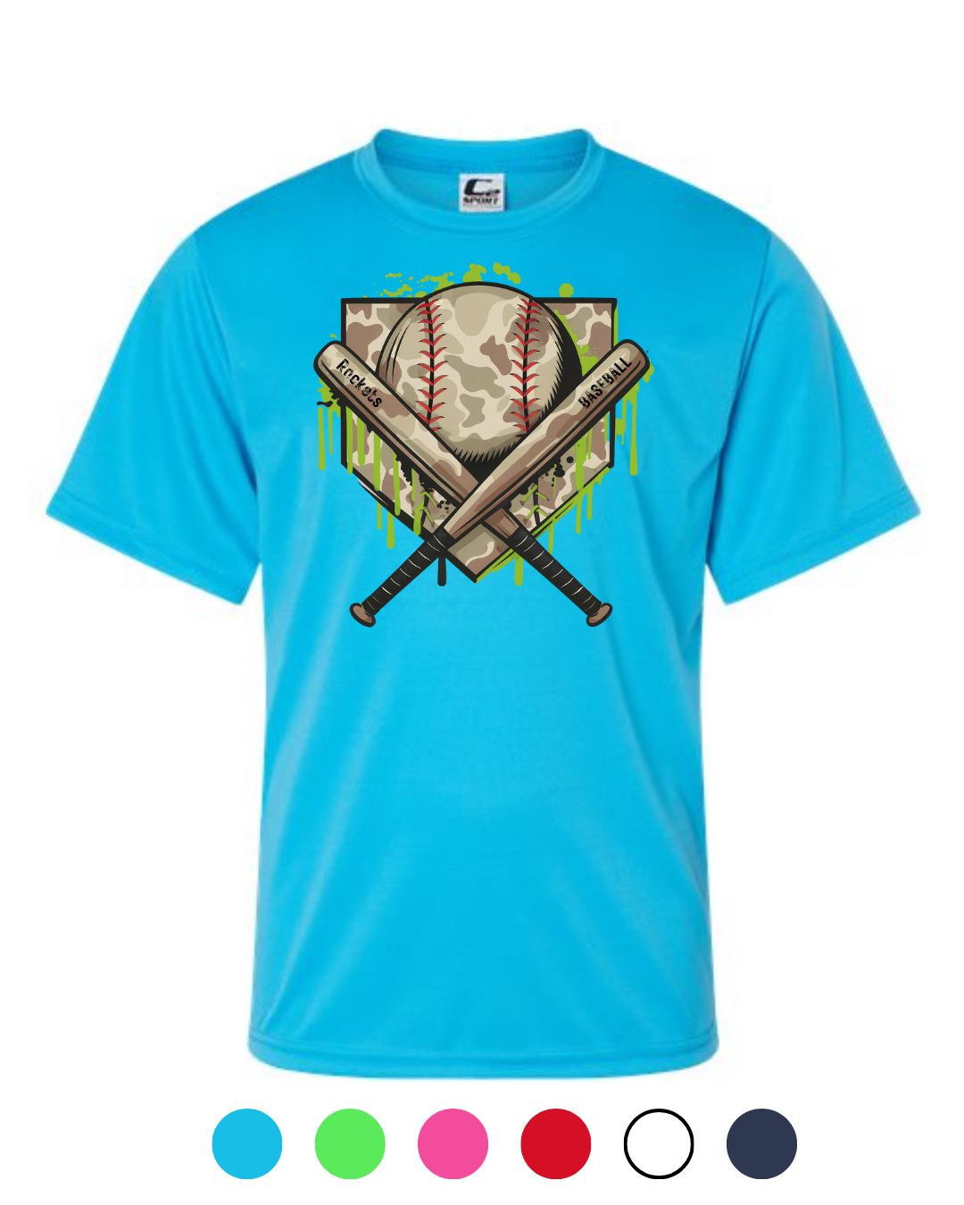 *New for 2026 Multiple Colors* Camo Cross Bats Shirt