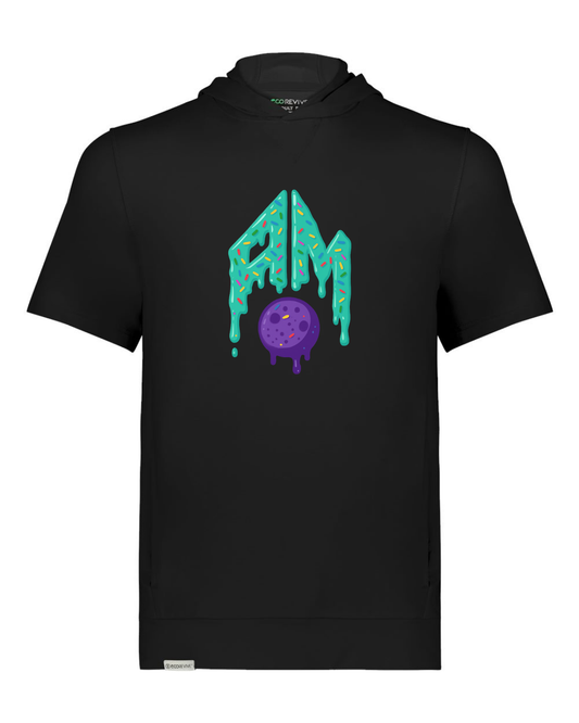 Fleece Short Sleeve Hoodie Multiple Designs