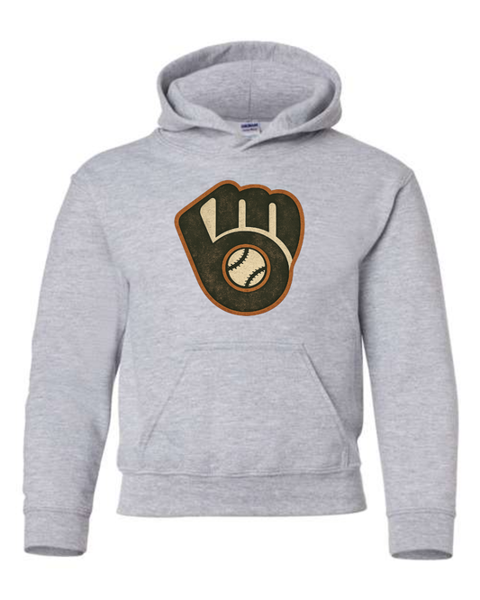 *New for 2026* Grey Rustic logo Hoodie
