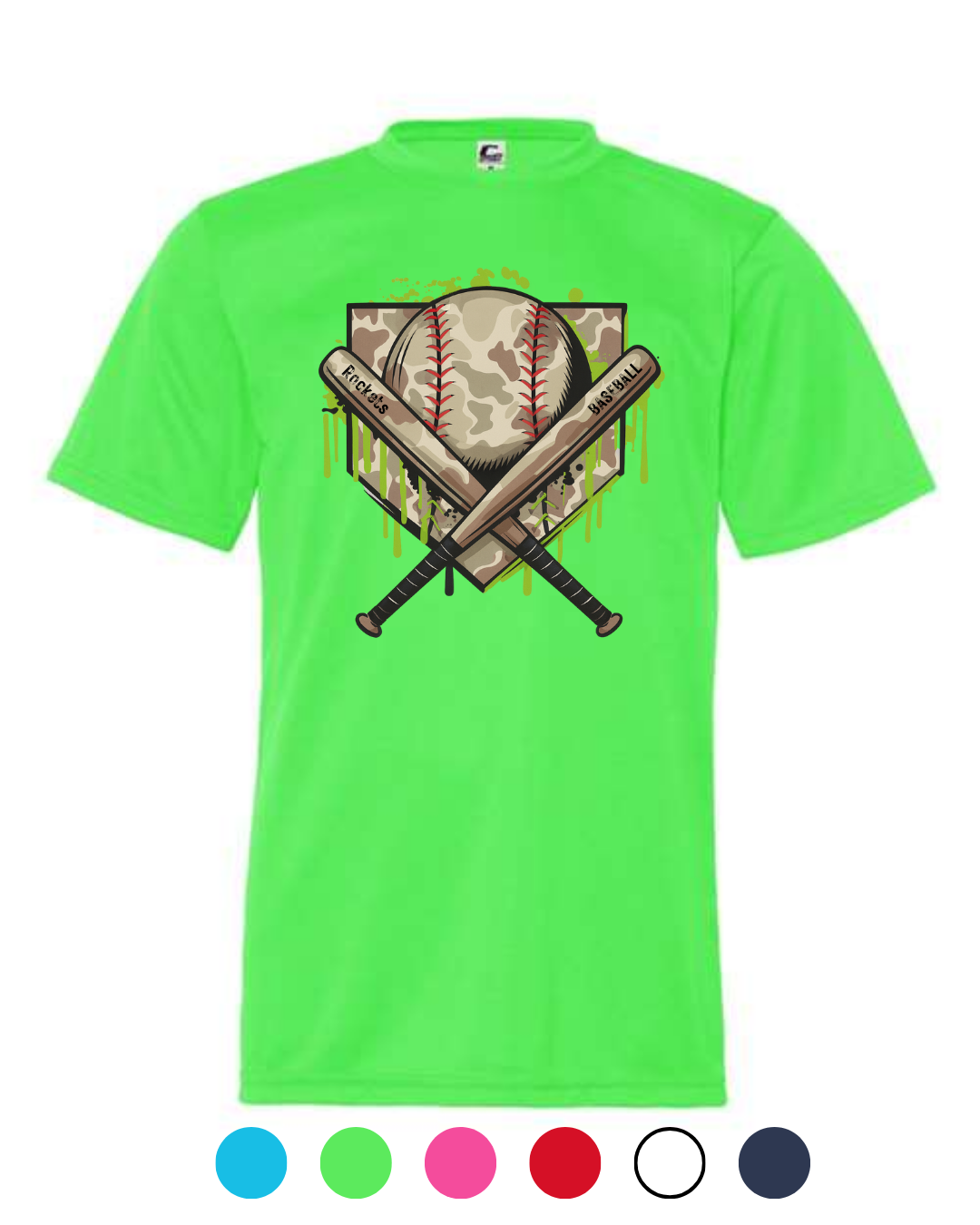 *New for 2026 Multiple Colors* Camo Cross Bats Shirt