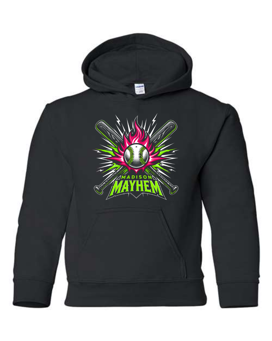 Logo Hoodies Black and Pink